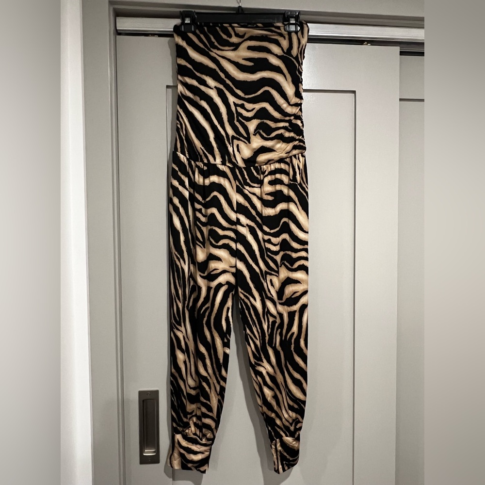 Stylish Zebra Print Jumpsuit